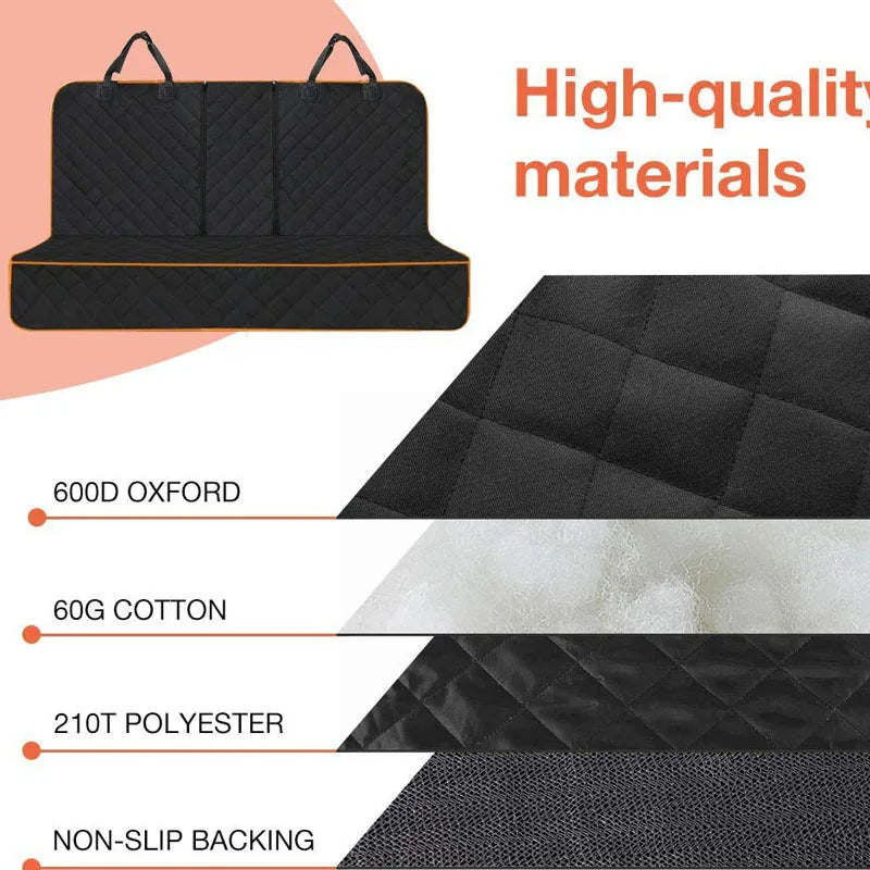 Dog car seat pad for cars trucks SUVs and other vehicles - universal pet rear seat pad for pets - Play Paws Toys