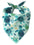 1pc Turtle Dog Scarf - Turquoise Blue & Mint Green Turtle Print With Starfish Pattern, Adjustable For Medium To Large Dogs, Turquoise Ocean Themed Pet Apparel, Suitable For Beach Walks And Swimming Accessories