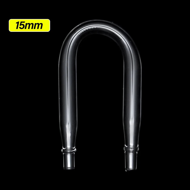 Aquarium Air Pipe Connector U Shaped Pipe Fish Tank Co2 Oxygen Tube Check Valve Glass Tube for Co2 Diffuser Air Pump Accessories