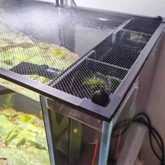 Sturdy Magnetic Fish Tank Lid Cover DIY Easy Installation Fish Tank Mesh Lid Cover Turtle Tank Net Fish Tank