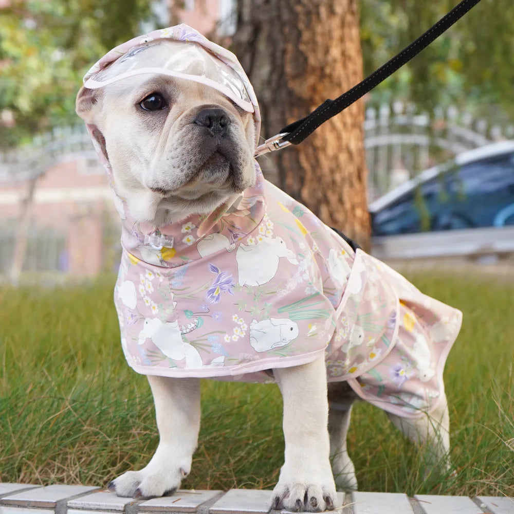 Teddy Cgi Golden Dog Clothes Egg Olk Man PU Waterproof Jacket Dog Raincoat Pet Supplies Waterproof Outdoor