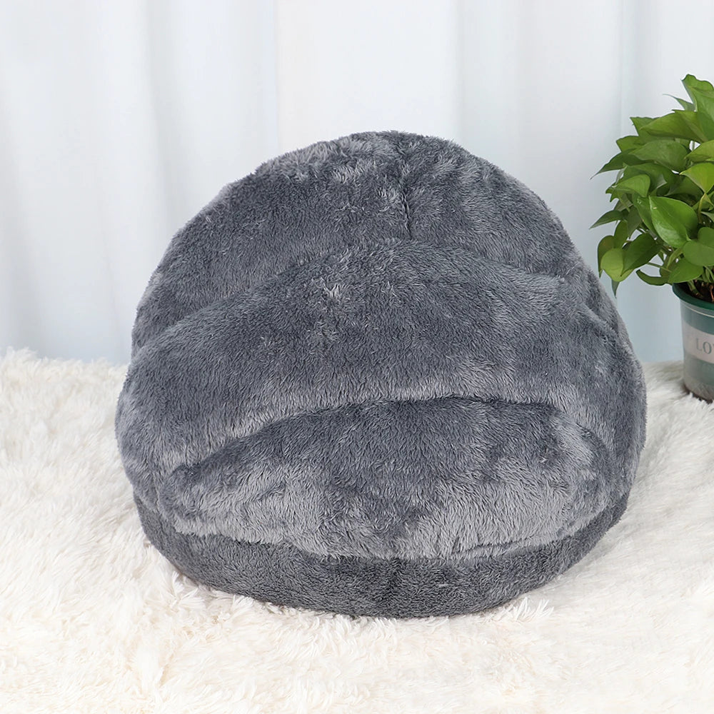 Soft Cat Bed Winter Warm Plush Pet Puupy Kitten Nest Kennel Deep Sleep Cats Cave House For Cats Small Dogs Products - Play Paws Toys