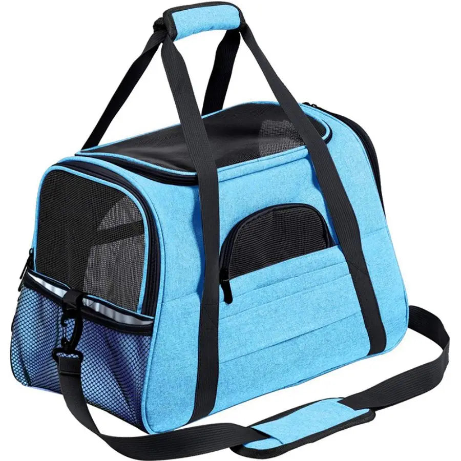 Pet Carrier Bag Airline Approved Up for Cats and Dogs Up to 20LBs, Soft Cat Carrier Dog Carrier Travel Kitten Carrier with Mat - Play Paws Toys