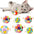 3/60pcs Cat Toys Balls with Bells , Color Cat Pom Pom Balls,Tinsel Sparkle Balls,Interactive Toy for Indoor Cats Kitten