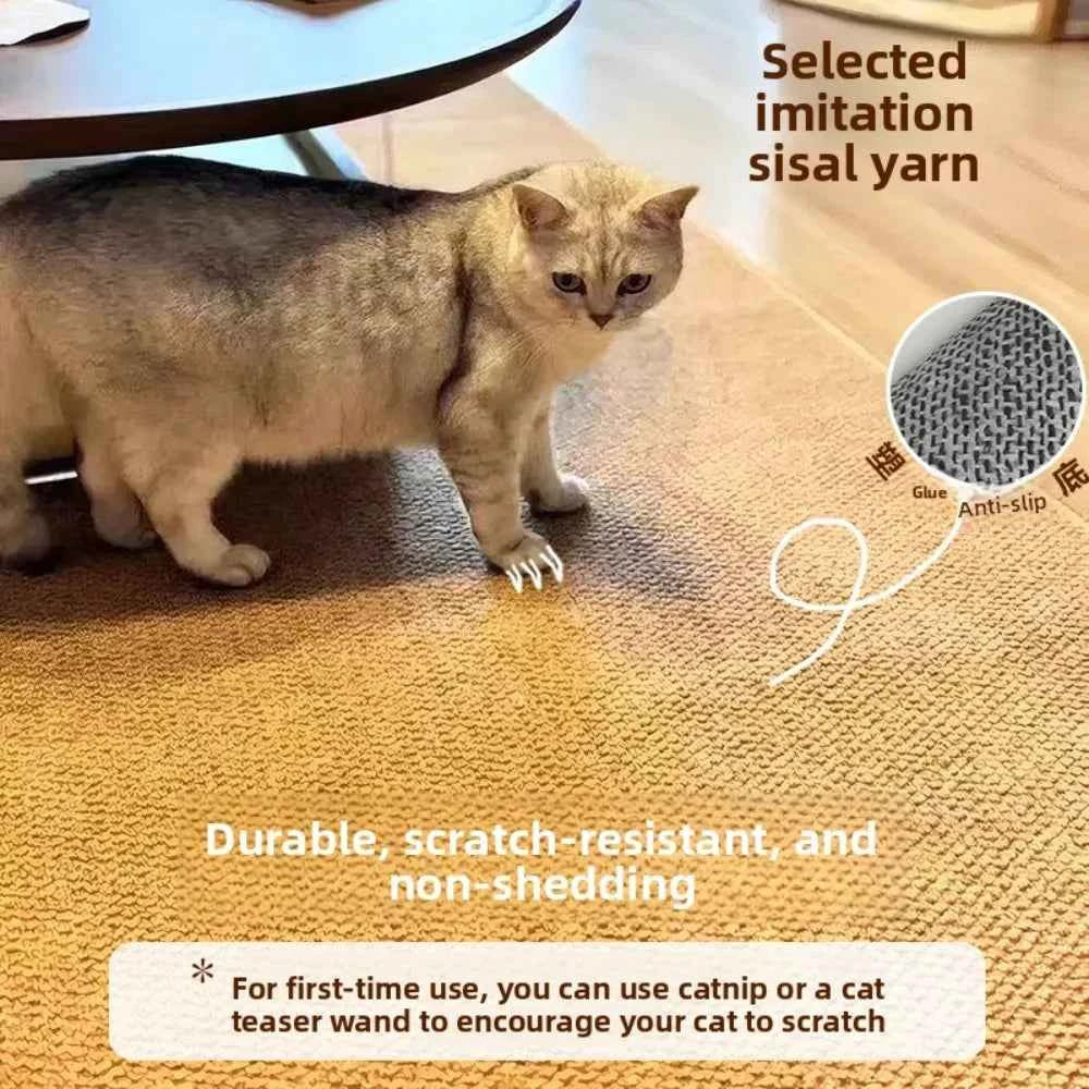 2026 1pc Cat Scratching Mat Sisal Like Wear Resistant Non Slip Stable For All Seasons Grinding Claw cat scratch