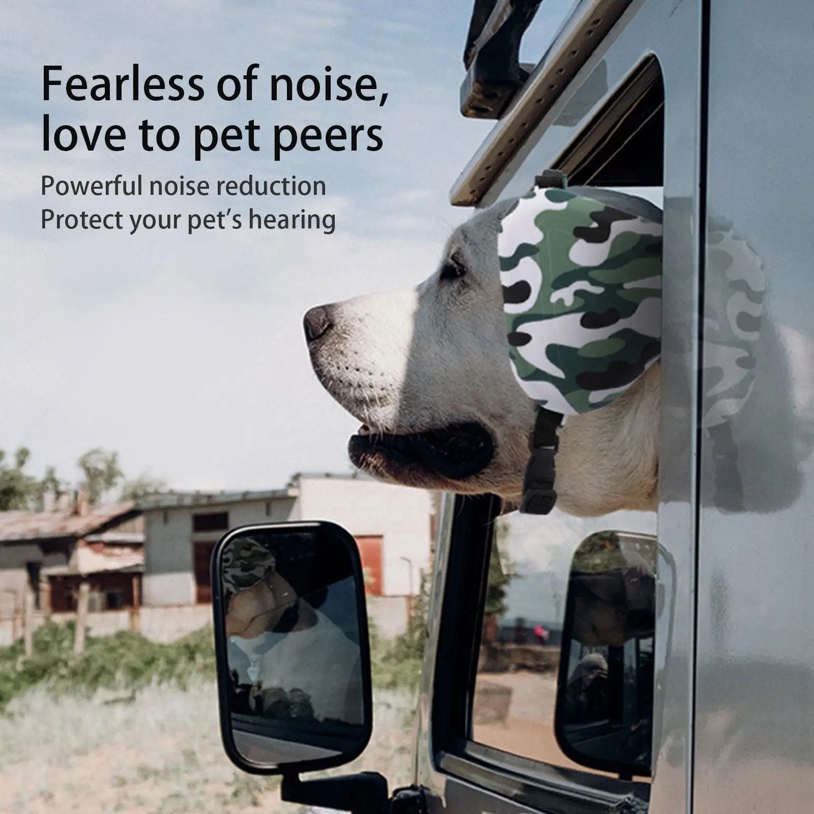 Dog Noise Reduction Earmuffs Pet Earmuffs Head-worn Hearing Protection Anti-noise Dogs Supplies Pet Noise Reduction Cover