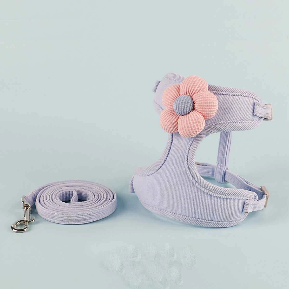 Cat Harness and Leash Sets Adjustable Dog Harness for Small Dog Leash Breashable Pet Harness Out Walking Dog Strap