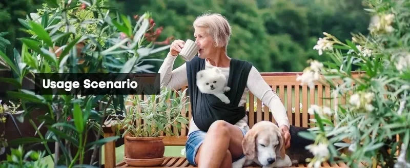 Dog Carrier for Small Dogs Front Facing Dog Carrier Sling Hands Free Cat Sling Size Adjustable Soft Cotton - Play Paws Toys