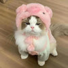 Funny Pet Headband Plush Yarn Panda Pig Chick Cat Dog Warm Cosplay Costume Headdress for Cats Dogs Pets Supplies Accessories