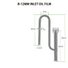 ZRDR Fish tank filter tube filter Aquarium external 304 stainless steel inlet and outlet Oil removal film filter accessories