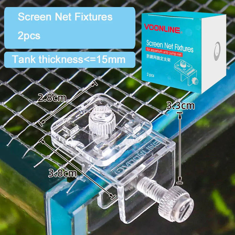 Aquarium Anti-jumping Net Cover Fresh Seawater Fishing Shrimp Anti Escape Net Equipment Marine Fish Accessories Holders Fixture