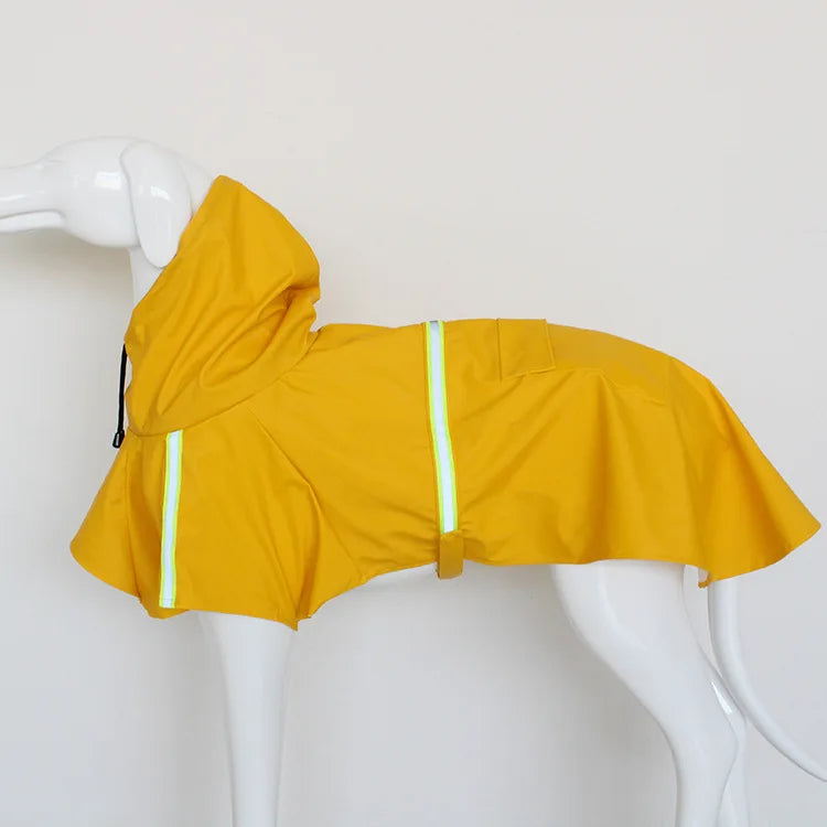Waterproof Large Dog Raincoat Corgi Cloak Style Puppy Dog Clothes Reflective Pet Windproof Rainproof Hooded Raincoat for Dog
