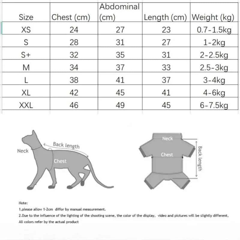 Winter Clothes for Cat, Stripped Cotton 4-legged Coat For Sphnx,Long sleeves Undershirt for Kittens, Devon Rex Jumpsuit