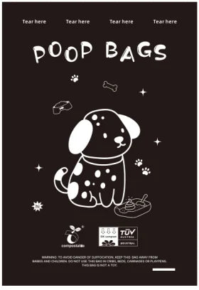 Certified Compostable Dog Poop Bags Biodegradable Poop Bags for Dog Leakproof Plant Based Extra Thick Eco-Friendly Pet Waste bag