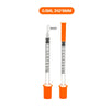 30PACK 0.3ml 0.5ml 1ml Disposable Individually Wrapped Insulin Syringe for Animals,Lab