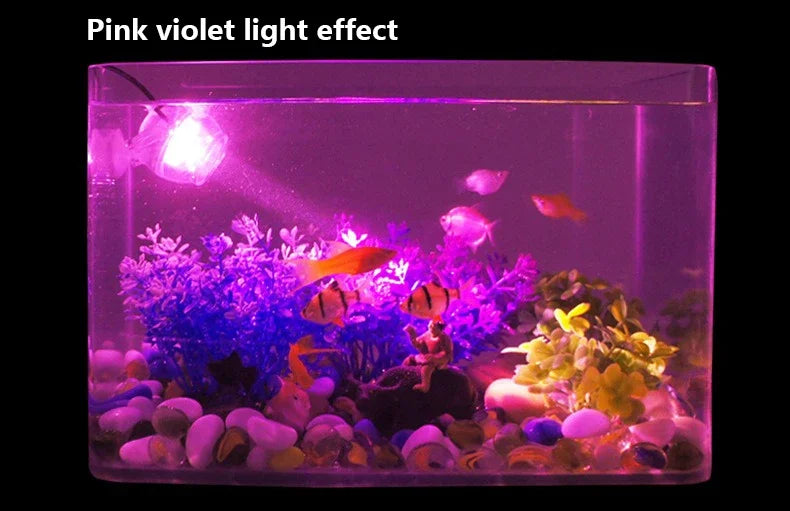 LED Aquarium Spotlight Saving Power But High Brightness Seven Gradient Night Light Various Angles Exposure USB Waterproof Diving