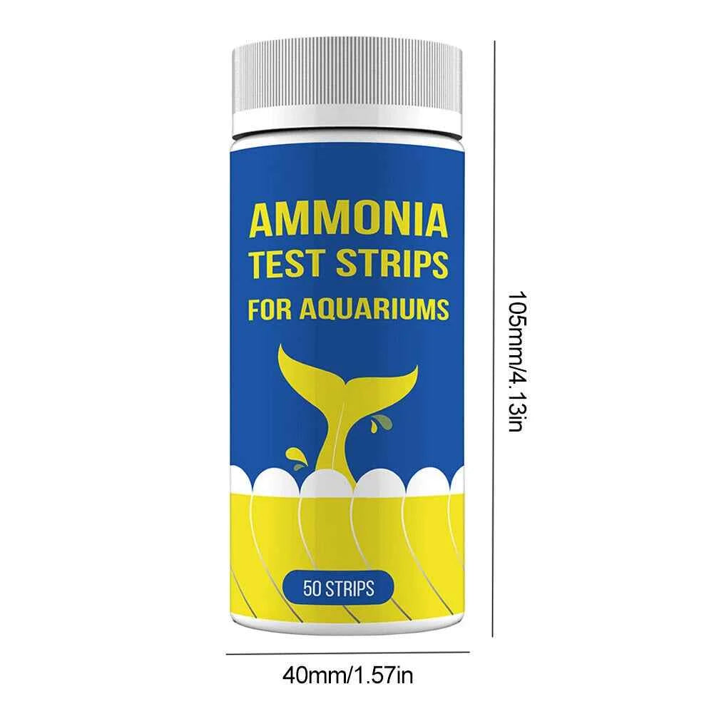 Ammonia Nitrogen Quick Water Quality Test Strips Aquarium Quick Water Quality Test Strips Paper Kit Ammonia Nitrogen Tool