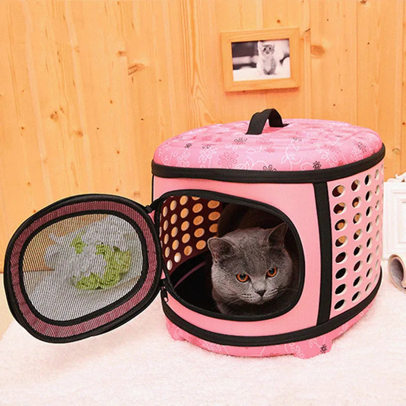 Cat Puppy Carrier Backpack Fashion Breathable 4 Colors Pet Single Shoulder Bags for Cats Small Dogs Outdoor Traveling Supplies - Play Paws Toys