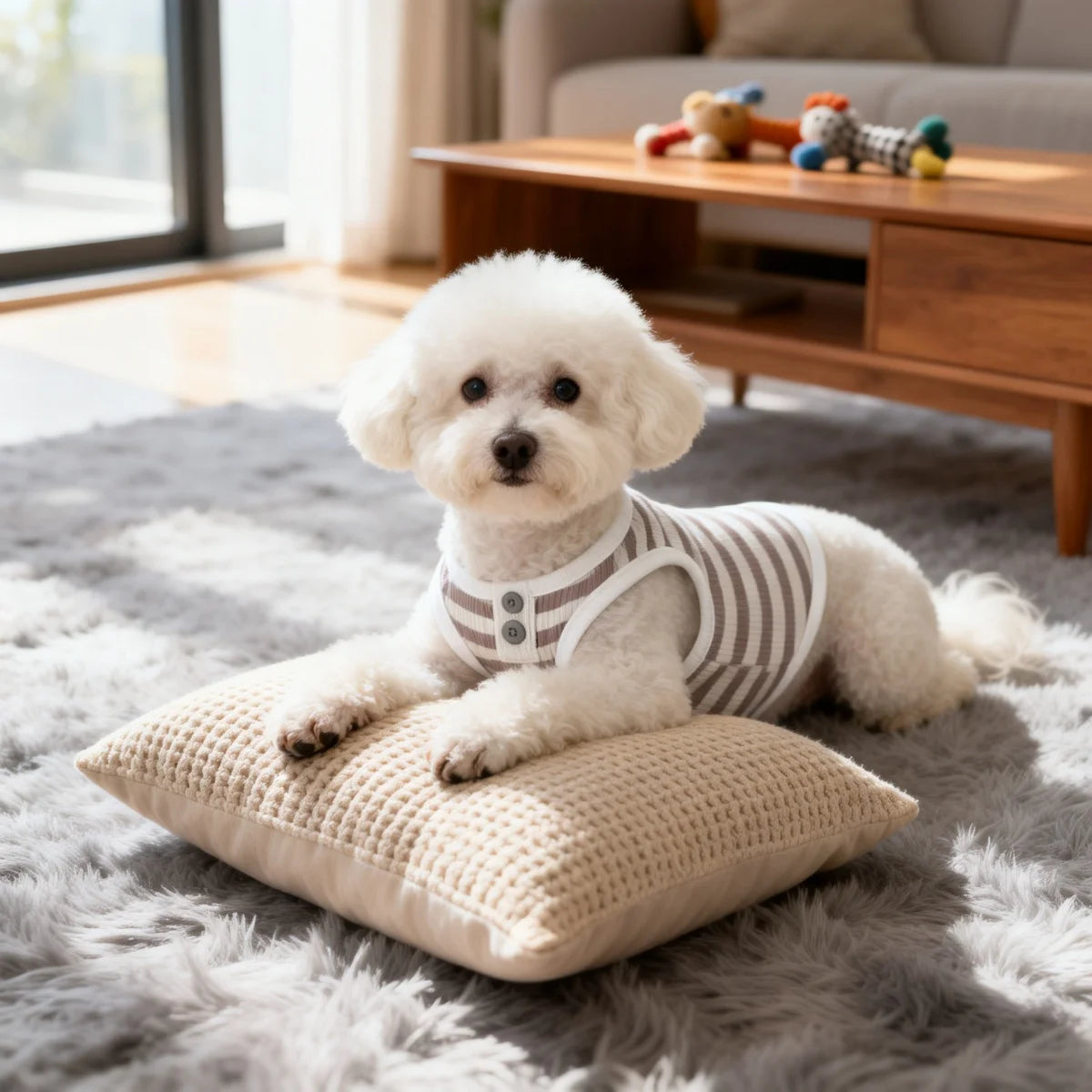 Pet Dog Vest Summer Cool Dog Shirt Cute Striped Puppy Clothes Breathable Cat Vest Bulldog Chihuahua Dog Clothes Pet Shirt