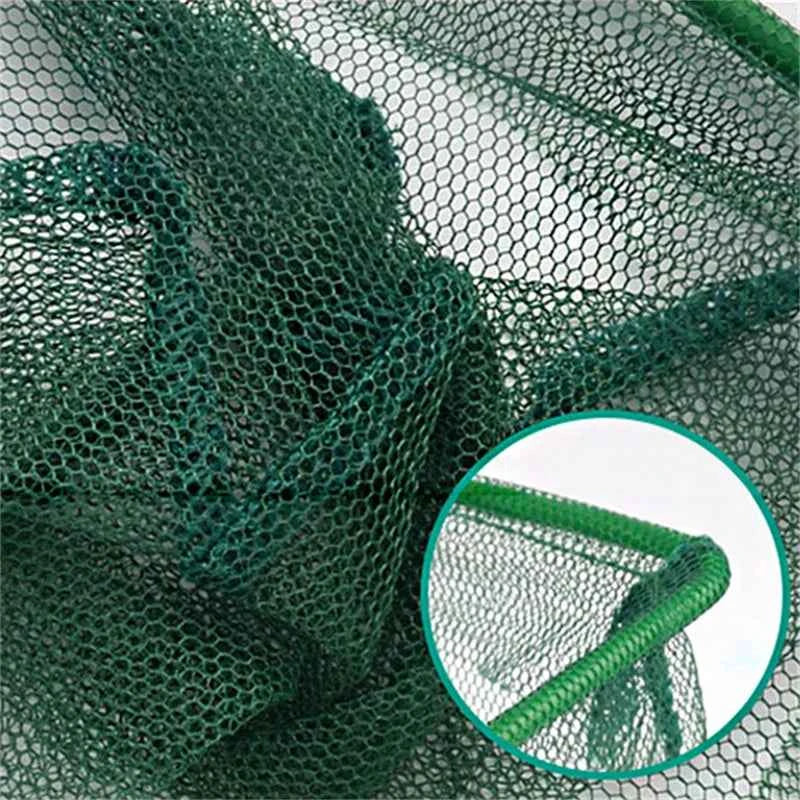 Portable Fish Net Long Handle Square Aquarium Accessories Fishbowl Landing Net Fishing Net Outdoors Crab Traps Fishing Tools