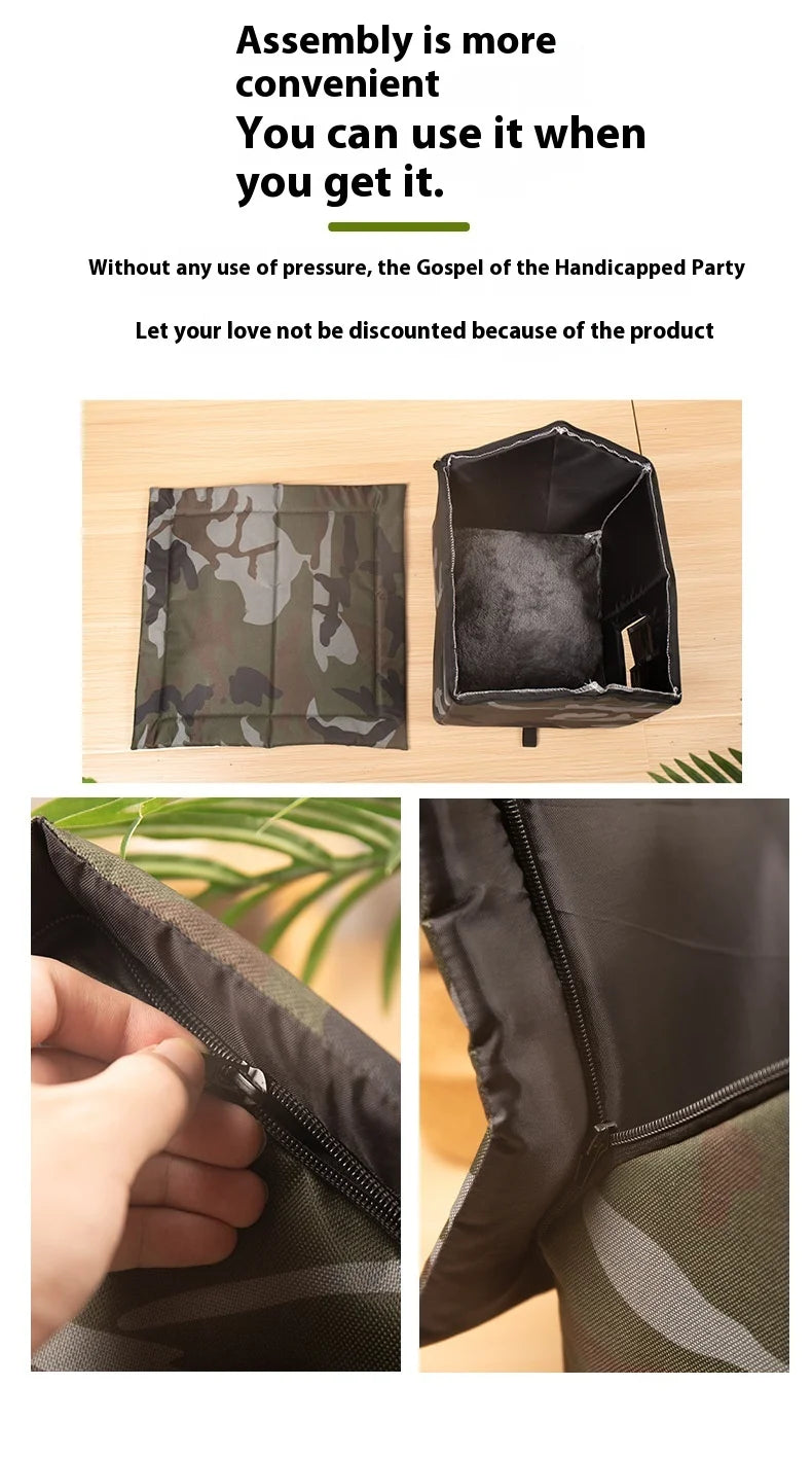 All Seasons Outdoor Rainproof Stray Cat Nest, Winter-Warm Closed House, Cold-Proof Cat House - Play Paws Toys