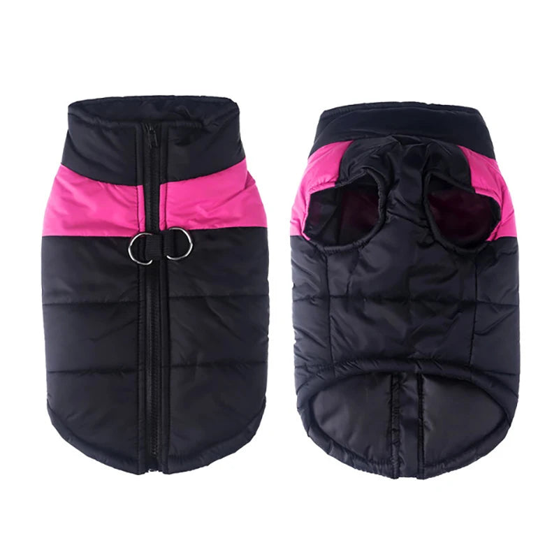 Warm Winter Dog Clothes Large Small Medium Dogs Outdoor Walking Windproof Pet Jacket Soft Pets Coat Lightweight Labrador Outfits