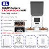 5G Automatic Cat Feeder With 1080p Camera Video WiFi Cat Food Dispenser Pet Smart Voice Recorder Remote Control Pet Auto Feeder