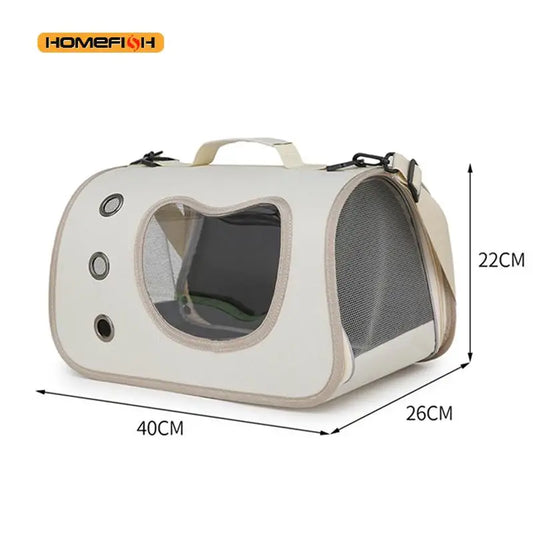 Portable Pet Carrier Bag for Small Dogs Cats Outdoor Foldable Cat Bag Breathable Cat Shoulder Bag Kitten Carrying Bag - Play Paws Toys