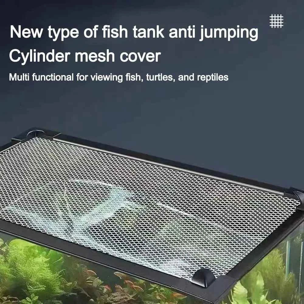 Sturdy Magnetic Fish Tank Lid Cover DIY Easy Installation Fish Tank Mesh Lid Cover Turtle Tank Net Fish Tank
