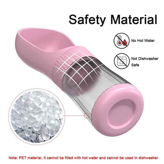 Portable Dog Water Bottle With Food Container Travel 2 in 1 Pet Water Dispenser For Small Large Dogs Cat Labrador Drinking Bowls