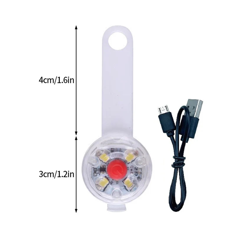 1-5Pcs LED Light Dog Collar Night Walking Pet Cat Glowing Pendant Safety Luminous Collar Dog USB Rechargeable 3 Modes Flashlight