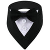 Sucado Handsome Wedding Pet Dog Bandana, Elegant Tuxedo Suit Scarf with Bowtie,  Luxury Formal Engagement Birthday Party Gifts
