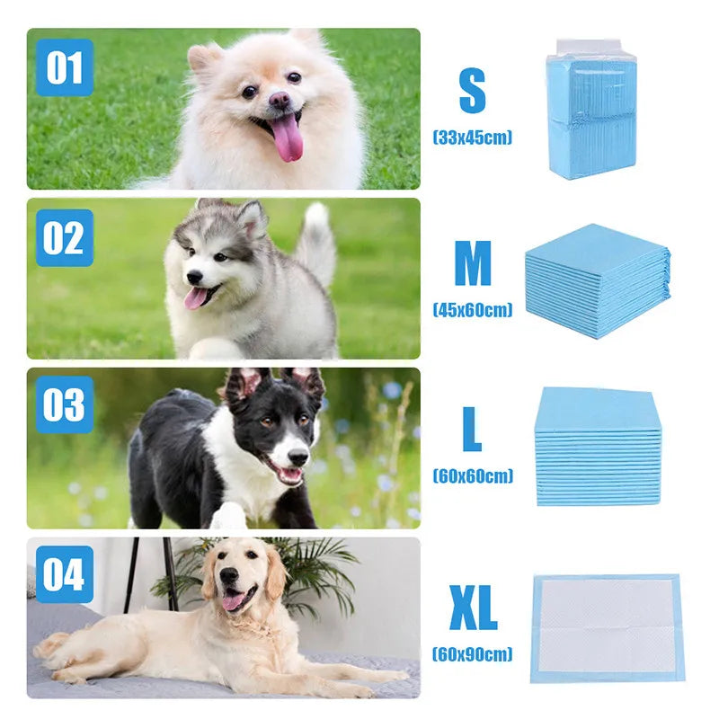 Diapers For Dogs Pet Disposable Nappy Mat Dog Diapers Absorbent Disposable Diapers Absorbent Pet Toilet Cat Disposable Nappy Mat