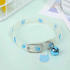 Cat Collar Glow in the Dark Footprint Cute Charms Adjustable Luminous Pet Collar for Kitten Chihuahua Night Walking Camping