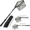 Retractable Landing Net Folding 1.9m/1.5m/1.3m Telescopic Fishing Net Outdoor Sea Mesh Portable Hand Dip Net For Carp Fly Fun