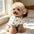 1pc  Pet cat and dog love base vest, new cute printed cat and dog clothing with wavy edges