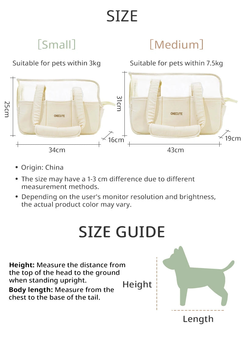 Pet Travel Backpack Outdoor Tote Bag Backpack For Puppy Summer breathable style Chihuahua Dog Supplies Suitable For Small Pets