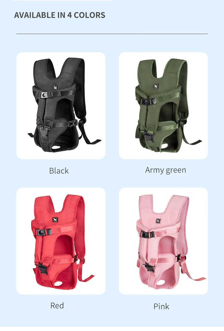 Pet Dog Carrier Bag Breathable Backpack For Dogs Cats Out Double Shoulder Portable Travel Backpack Outdoor Dog Cat Carrier Bag
