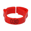 Numbered 6-Color Identification Leg Rings for Poultry (10-50pc)