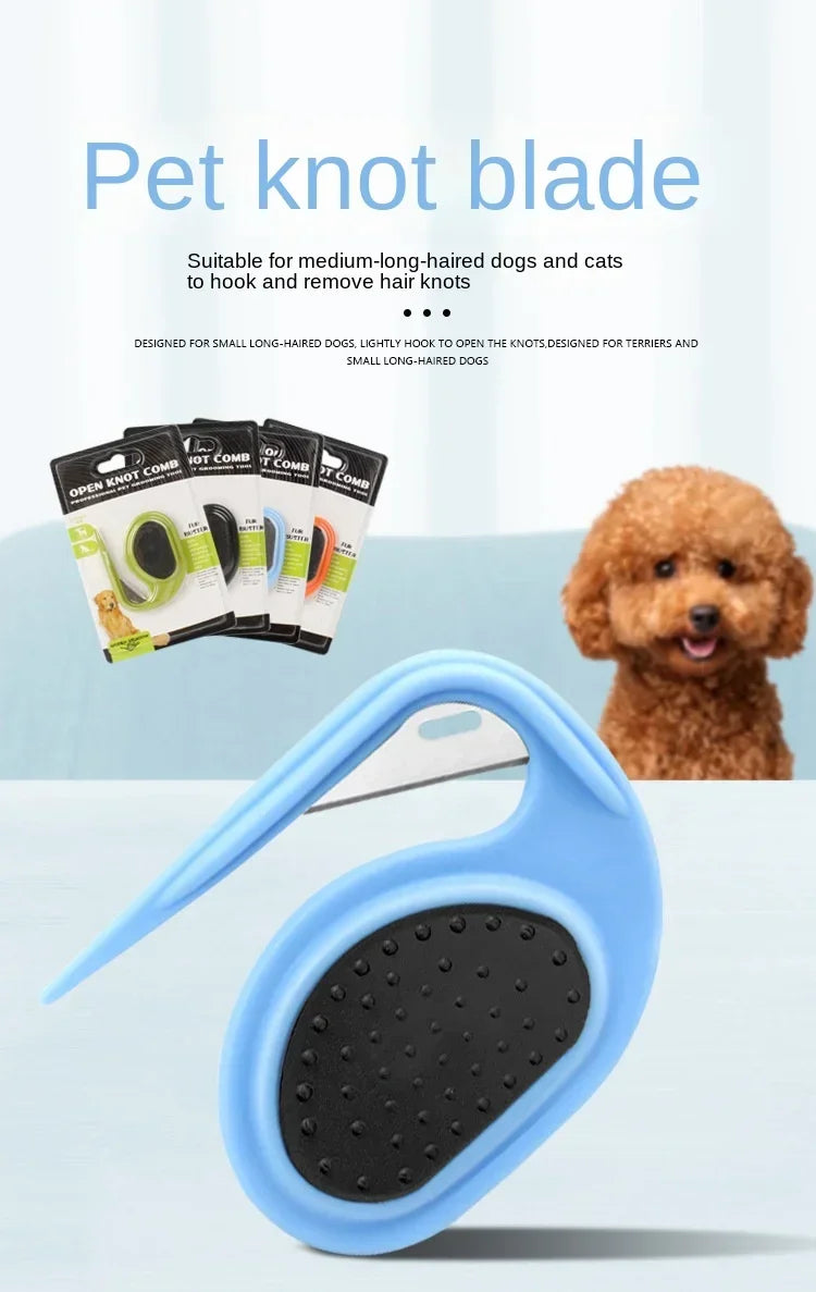 Pet Knotting Blade Comb Cat and Dog Hair Removal Beauty Trimmer Comb Cat Hair Cleaning Brush Cat and Dog Grooming Knotting Tool