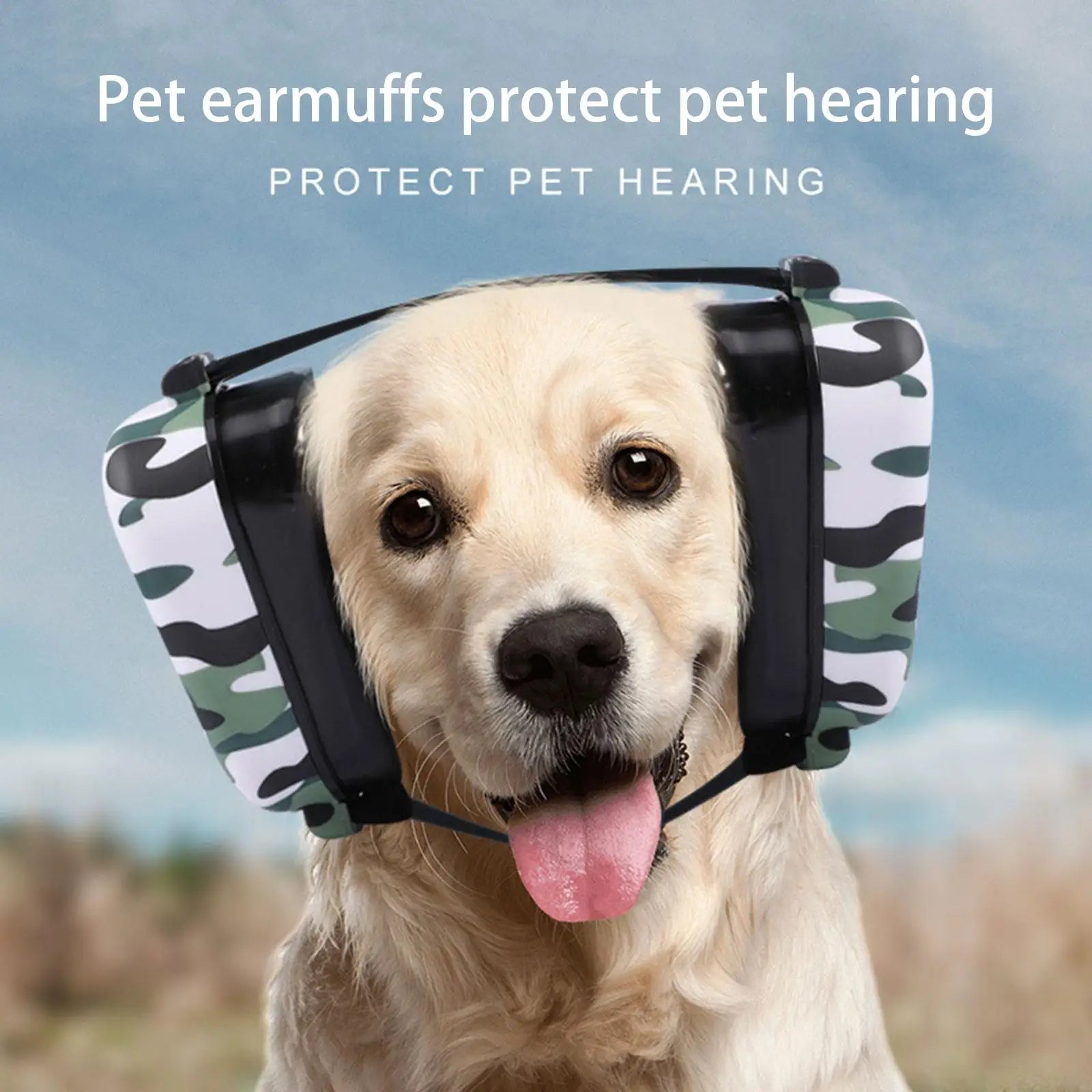 Dog Noise Reduction Earmuffs Pet Earmuffs Head-worn Hearing Protection Anti-noise Dogs Supplies Pet Noise Reduction Cover