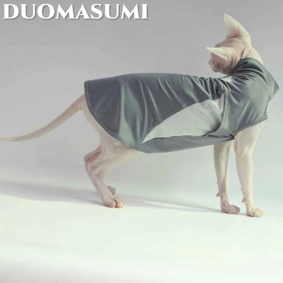 Sunproof Cooling Breathable UV Protection Thin Clothes for Sphynx Devon Rex Abyssinian Cats