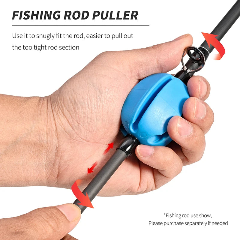 6 PCS Silicone Fishing Rod Holder Ball Straps 5 Hole Lightweight Fishing Tackle Ties Organizer Storage Racks Fishing Accessories