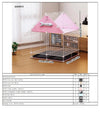 Cat Cage for Home Use, Indoor Pet Cat Large Space, Luxurious Small Cat House, Three-Story Multi-Cat Portable Assembly Empty Cage - Play Paws Toys