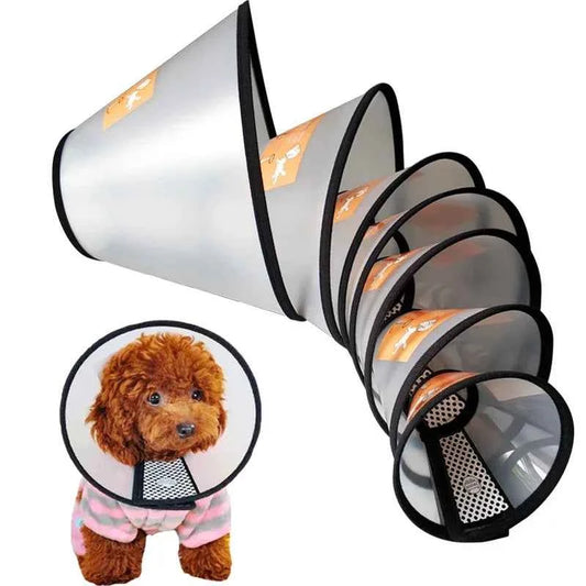 Pet Elizabeth Collar Soft Puppy Cat Anti Bite Recovery Cone Small Dog Wound Healing Neck Ring Post Surgery Protective Accessorie