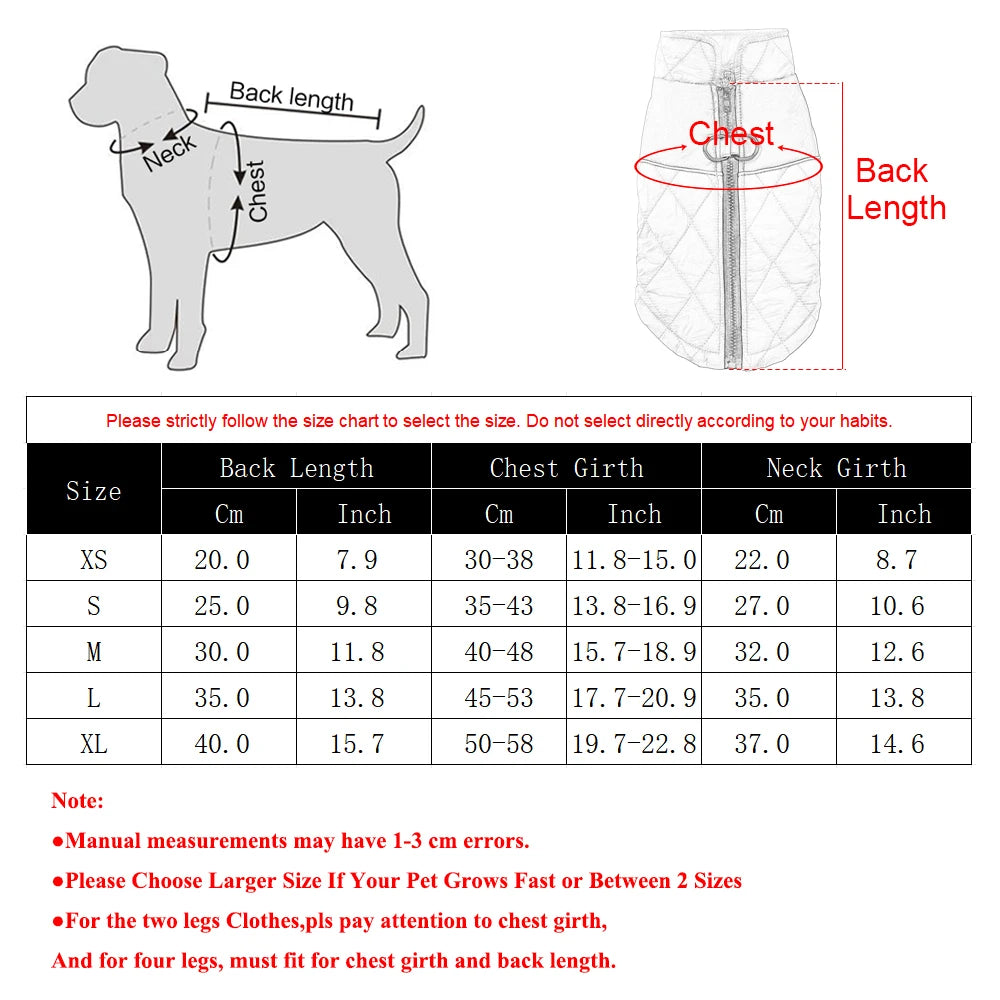 Fleece Warm Dog Clothes For Small Medium Dogs Cats Winter Elasticity Windproof With D-ring Puppy Jacket Chihuahua Pet Costume