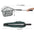 Folding Fishing Net with Aluminum Alloy Landing Net Non-Slip Gloves Storage Bag Fish Pliers Lip Gripper for Easy Catch & Release