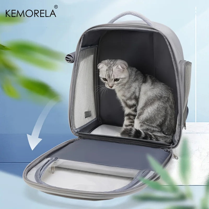 KEMORELA Pet Backpack for Cats And Dogs Large Outdoor Transparent Capsule Breathable Carrying Bag Pet Supplies - Play Paws Toys