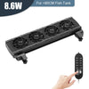 Fish Tank Fan Adjustable 8 Variable Speed Aquarium Cooling Fan Fish Tank Fit For 15mm tank thickness