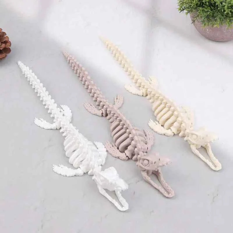 HOT! 1PCS Realistic Mosasaurus Skeleton Replica Aquarium Decoration Dinosaur Skeleton Model For Fish Tank Decoration